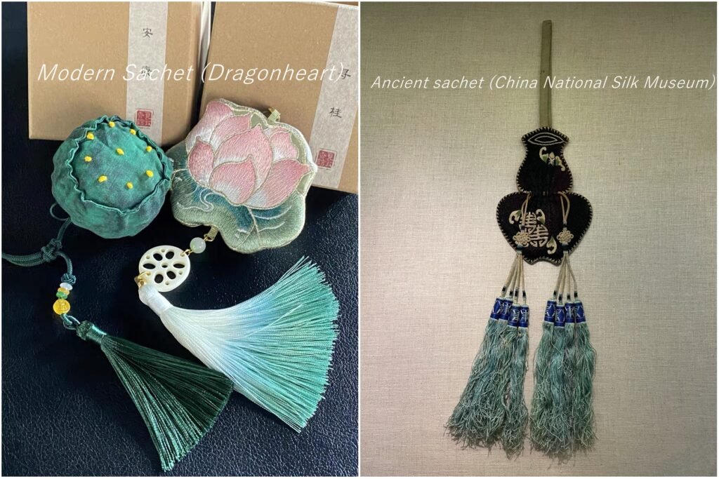 Dragonheart Modern and Ancient Chinese Sachets Comparison